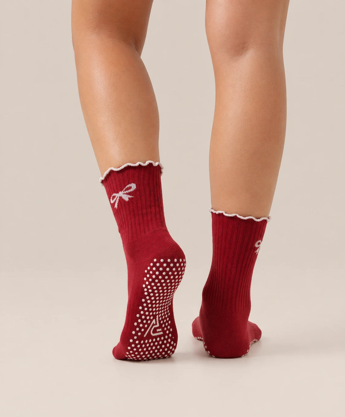 Grip Socks – Berry Bow