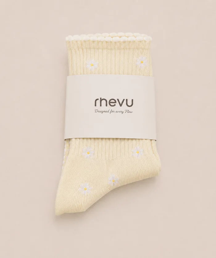 Grip Socks – Daisy Butter