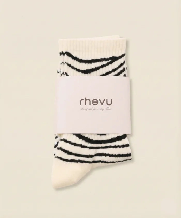 Grip Socks – Zebra Flow